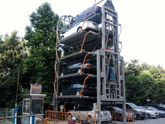 6 परतों की रोटरी कार पार्किंग प्रणाली अनुकूलित यांत्रिक कार पार्किंग