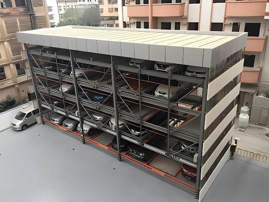 6 स्तर स्वचालित कार पार्किंग गैरेज 2 टन स्वचालित कार पार्किंग घर